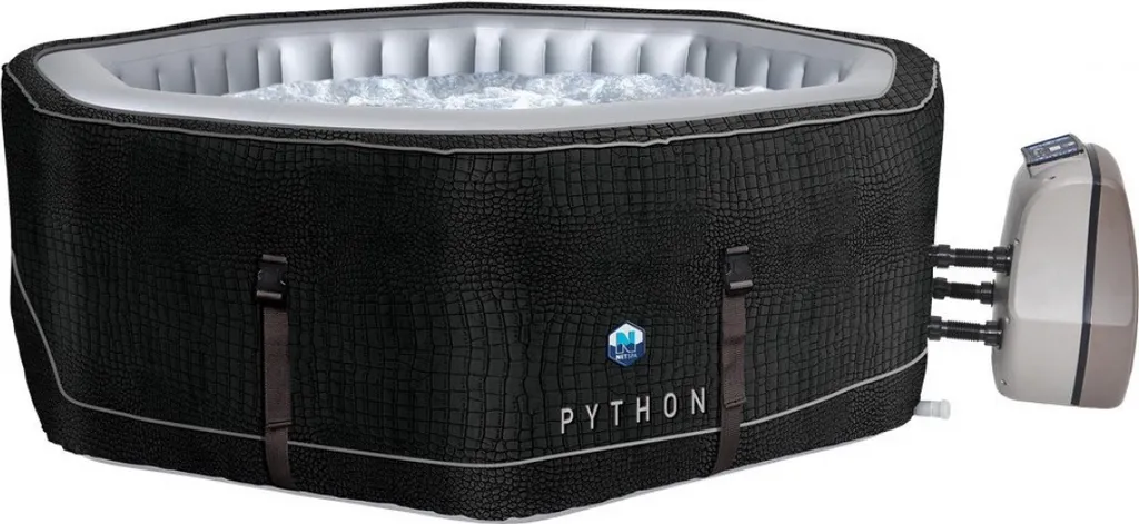 NetSpa Python aufblasbarer Whirlpool für 5-6 Personen achteckig 185 x 185 x 70 cm Outdoor Whirlpool
