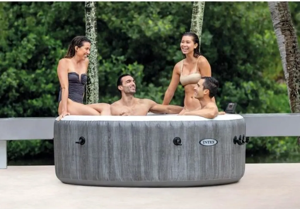 Intex Aufblasbares Schwimmbad 220-240 V Jacuzzi 196 x 71 cm