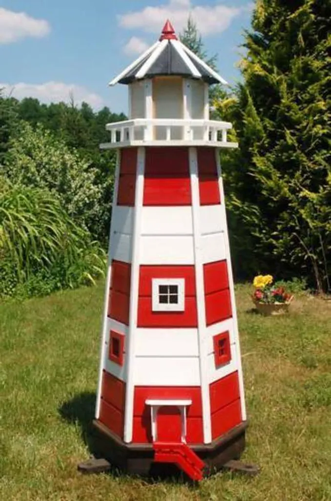 XXL Premium Leuchtturm mit Solar LED Beleuchtung 1
