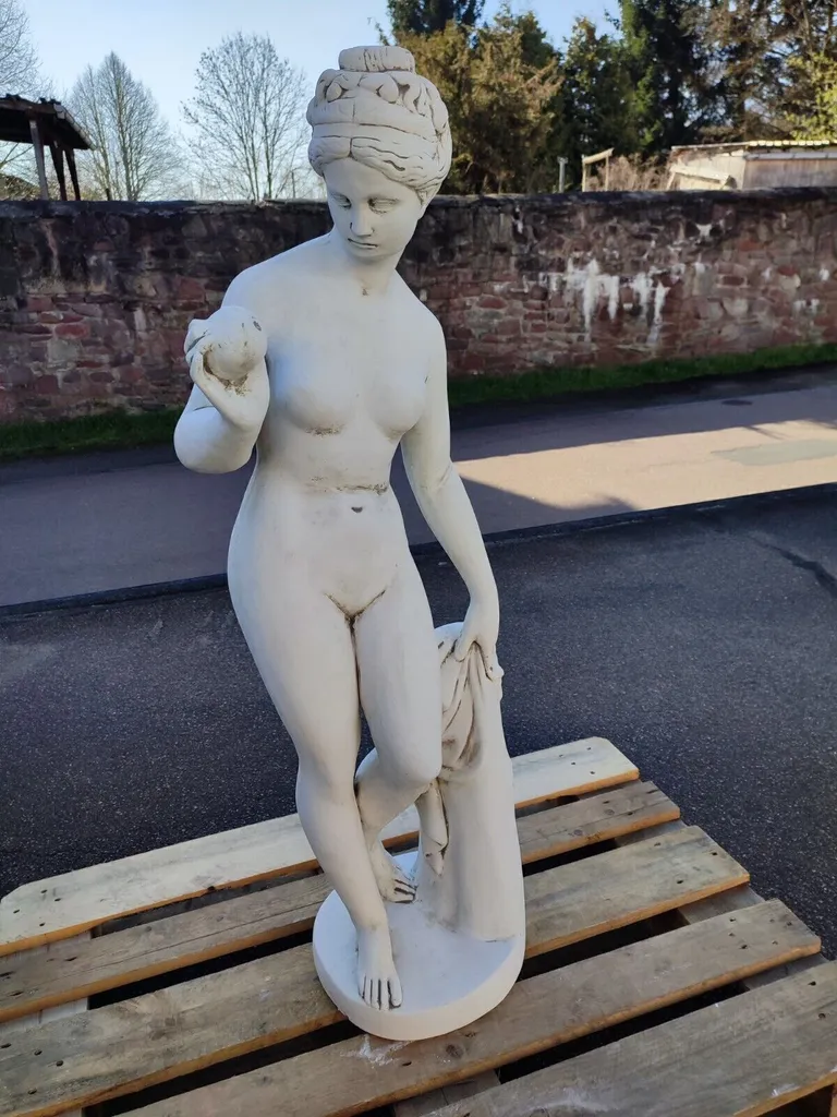 XXL Premium Statue Venus Stein 120cm hoch Garten Deko Figur Steinfigur