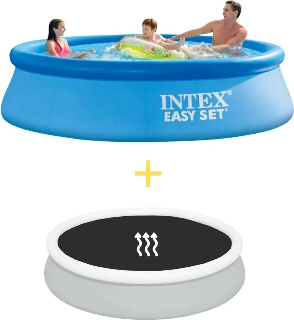 Intex Easy Set Pool - 305 x 76 cm - Inklusive Solarsegel