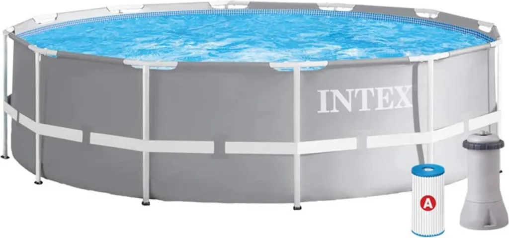INTEX 26716GN Prism Frame Pool inkl. GS-Filterpumpe und Leiter (366x99cm)