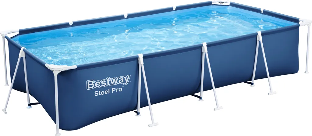 Bestway® Steel Pro™ Frame Pool Set mit Filterpumpe 400 x 211 x 81 cm