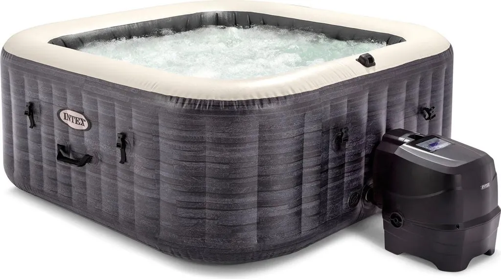 Intex Pure Spa Greystone Deluxe - Bubble Spa für 4 Personen