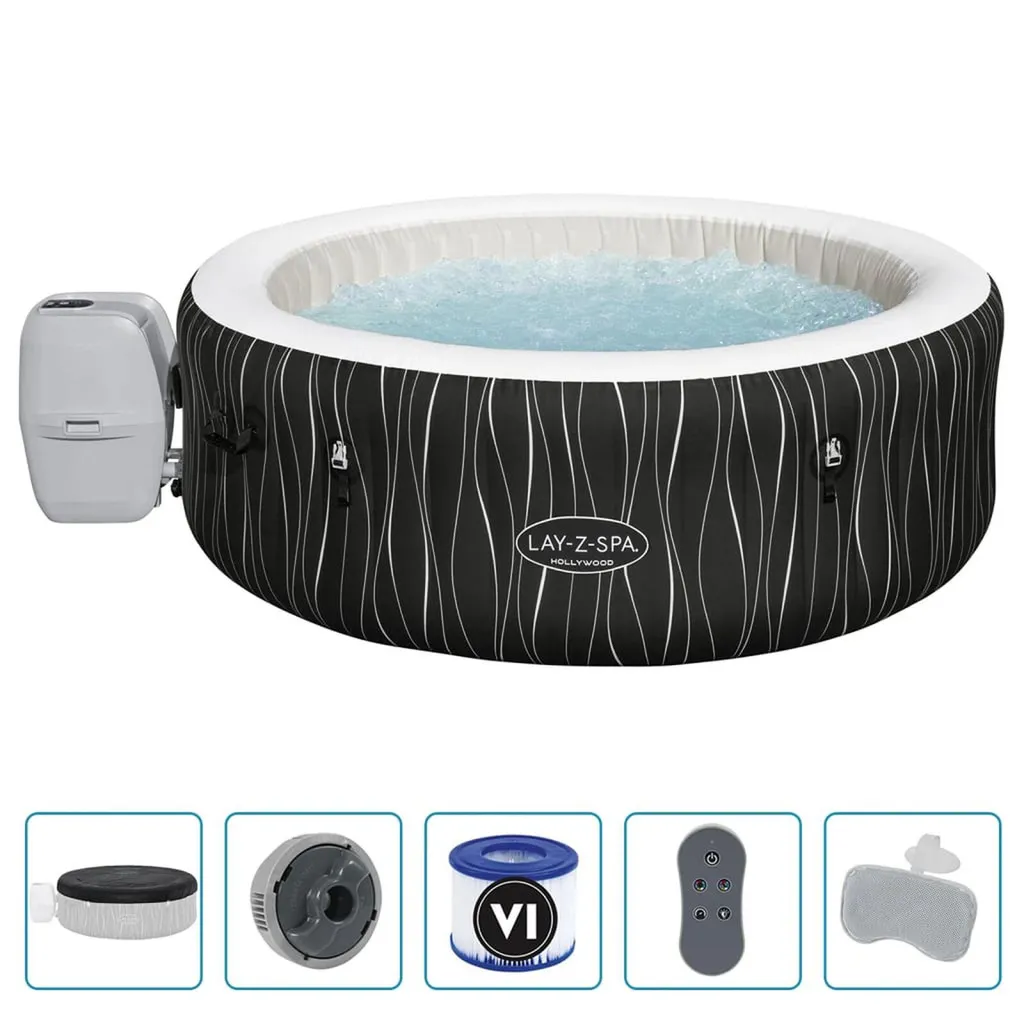 Lay-Z-Spa Whirlpool Aufblasbar Hollywood AirJet 196x66 cm